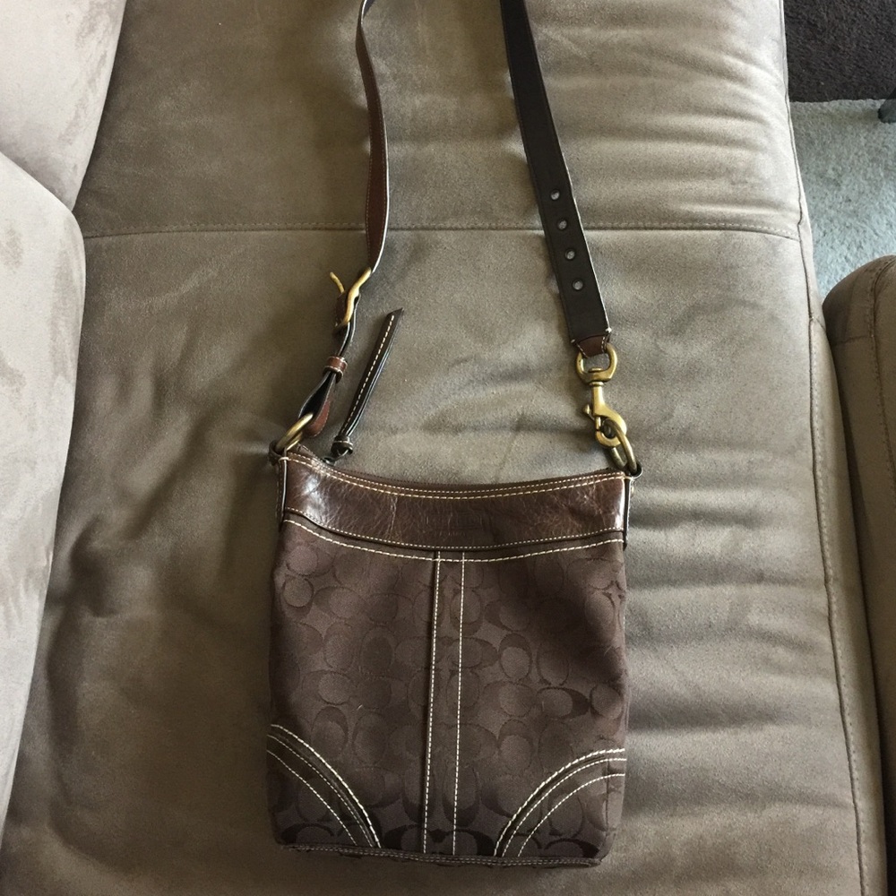 Brown Coach handbag